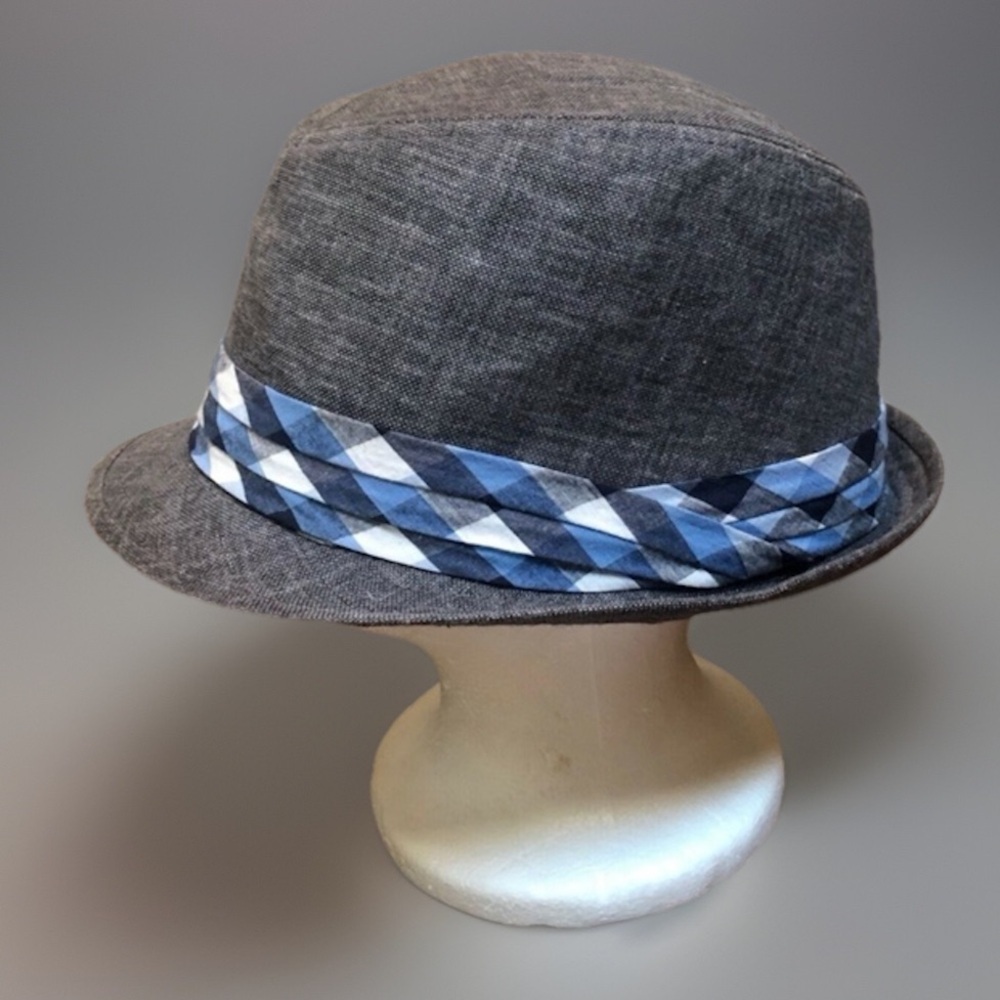 Urban Plaid Fedora Trilby Urban Gangster Hat